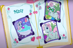 Size: 999x650 | Tagged: safe, minty, a charming birthday, g3, butt, plot, ponyville surprise birthday book