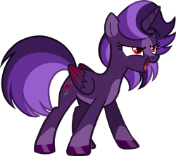 Size: 912x805 | Tagged: safe, artist:muhammad yunus, artist:sparklebases, oc, oc only, oc:princess kincade, oc:queen kincade, alicorn, pony, g4, antagonist, base used, evil, female, mare, oc villain, open mouth, open smile, simple background, smiling, solo, transparent background