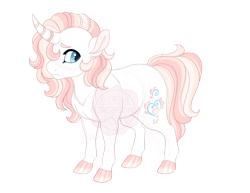 Size: 3500x2700 | Tagged: safe, artist:gigason, oc, oc only, oc:delicate design, pony, unicorn, curved horn, female, high res, horn, mare, obtrusive watermark, simple background, solo, transparent background, watermark