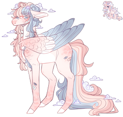 Size: 2761x2616 | Tagged: safe, artist:sleepy-nova, oc, oc only, oc:demi, pegasus, pony, colored wings, female, high res, male, mare, multicolored wings, simple background, solo, transparent background, wings