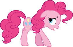 Size: 4619x3000 | Tagged: safe, artist:cloudy glow, pinkie pie, earth pony, pony, g4, too many pinkie pies, .ai available, simple background, solo, transparent background, vector