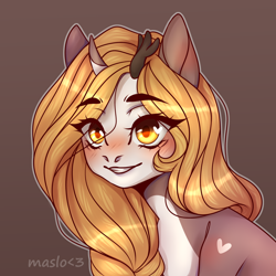 Size: 3000x3000 | Tagged: safe, artist:maslo<3, oc, oc:meeray<3, pony, unicorn, high res, looking at you, smiling, smiling at you