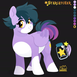 Size: 1920x1920 | Tagged: safe, artist:kabuvee, oc, oc:starcatcher, pegasus, pony, female, mare, solo