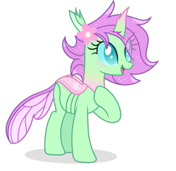 Size: 1109x1080 | Tagged: safe, artist:cstrawberrymilk, oc, oc only, oc:hydrangea, changedling, changeling, changepony, hybrid, g4, changedling oc, changeling oc, cute, female, ocbetes, simple background, solo, transparent background