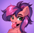 Size: 2313x2227 | Tagged: safe, artist:sugarstar, oc, oc only, oc:grelka, earth pony, pony, candy, earth pony oc, eating, food, high res, icon, lollipop, solo