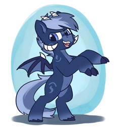 Size: 1942x2000 | Tagged: safe, artist:rivibaes, oc, oc only, dracony, dragon, hybrid, colt, foal, horns, male, simple background, wings