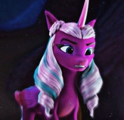 Size: 413x400 | Tagged: safe, edit, edited screencap, screencap, opaline arcana, alicorn, pony, g5, my little pony: make your mark, my little pony: make your mark chapter 2, the traditional unicorn sleep-over, spoiler:g5, cropped, female, mare, solo