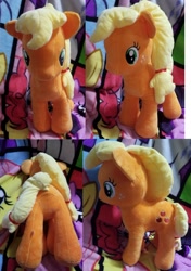 Size: 1024x1451 | Tagged: safe, applejack, fluttershy, pinkie pie, twilight sparkle, earth pony, pony, g4, applebutt, butt, commission, female, irl, mare, photo, plot, plushie, solo, your character here