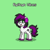 Size: 484x486 | Tagged: safe, oc, oc only, oc:rythym vibes, earth pony, pony, pony town, earth pony oc, female, game, green background, green eyes, headphones, multicolored hair, multicolored tail, simple background, solo, tail