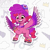 Size: 532x532 | Tagged: safe, ruby jubilee, pegasus, pony, g5, my little pony: tell your tale, dreadlocks, female, mare, microphone, solo, spread wings, wings