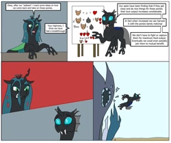 Size: 1265x1057 | Tagged: safe, artist:termyotter, queen chrysalis, changeling, g4, atg 2023, chart, employer meme, exploitable meme, meme, newbie artist training grounds, ponified meme