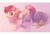 Size: 2383x1683 | Tagged: safe, artist:vesna, roseluck, pony, g4, behaving like a cat, broken vase, caught, collar, commission, commissioner:doom9454, cute, fluffy, guilty, long tail, pony pet, raised hoof, rosepet, slender, tail, thin, vase