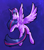 Size: 547x624 | Tagged: safe, artist:chimaerok, artist:sketchbookworm, twilight sparkle, alicorn, pony, g4, blue background, butt, female, flying, looking at you, looking back, looking back at you, mare, plot, simple background, solo, twibutt, twilight sparkle (alicorn), underhoof