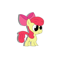 Size: 2048x2048 | Tagged: safe, artist:borgib, apple bloom, earth pony, pony, g4, female, filly, foal, high res, mare, simple background, smiling, solo, transparent background