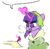 Size: 831x818 | Tagged: safe, artist:manicpanda, twilight sparkle, pony, unicorn, g4, annoyed, clothes, description is relevant, earmuffs, female, frown, jacket, levitation, magic, mare, parchment, quill, simple background, solo, telekinesis, twilight sparkle is not amused, unamused, unicorn twilight, white background, winter outfit