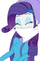 Size: 891x1357 | Tagged: safe, artist:robukun, rarity, human, equestria girls, g4, 19th century, bonnet, cloth gag, gag, humanized, kidnapped, simple background, solo, transparent background, western