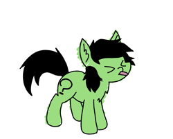 Size: 2173x1756 | Tagged: safe, artist:ponny, oc, oc only, oc:filly anon, earth pony, pony, colored, eyes closed, female, filly, simple background, solo, tongue out, white background