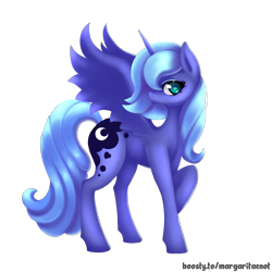 Size: 2000x2000 | Tagged: safe, artist:margaritaenot, princess luna, alicorn, pony, g4, high res, s1 luna, simple background, solo, transparent background