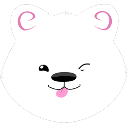 Size: 1024x1024 | Tagged: safe, artist:terminalhash, cloudpuff, dog, flying pomeranian, pomeranian, g5, my little pony: make your mark, .svg available, :p, c:, simple background, smiling, solo, svg, tongue out, transparent background, vector, winged dog