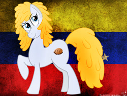 Size: 900x675 | Tagged: safe, artist:jhannrahn, oc, oc only, pony, nation ponies, ponified, solo, venezuela
