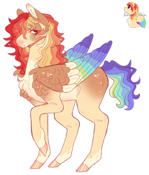 Size: 2144x2521 | Tagged: safe, artist:sleepy-nova, oc, oc only, oc:fire star, pegasus, pony, colored wings, female, high res, mare, multicolored wings, simple background, solo, transparent background, wings