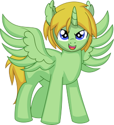 Size: 6083x6710 | Tagged: safe, artist:cyanlightning, oc, oc only, oc:soulful shield, alicorn, pony, .svg available, absurd resolution, looking at you, male, simple background, solo, stallion, transparent background, vector