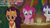 Size: 2000x1125 | Tagged: safe, edit, edited screencap, editor:quoterific, screencap, pinkie pie, rarity, saffron masala, earth pony, pony, unicorn, g4, spice up your life, bread, caption, food, implied coriander cumin, text, the tasty treat