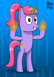 Size: 2000x2838 | Tagged: safe, artist:gradiusfanatic, oc, oc only, oc:vanesa, pony, unicorn, female, fire, high res, magic