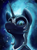 Size: 2990x4085 | Tagged: safe, artist:ryanmandraws, nightmare moon, alicorn, pony, g4, armor, bust, commission, digital painting, fangs, female, glare, helmet, looking at you, mare, portrait, smiling, smirk, solo