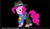 Size: 1099x641 | Tagged: safe, pinkie pie, earth pony, pony, g4, accessory, ai cover, ballin', black background, clock, hat, jewelry, looking at you, mickey mouse, rapper pie, simple background, solo, youtube, youtube link, youtube video