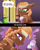 Size: 2500x3145 | Tagged: safe, artist:andaluce, oc, oc only, oc:aero, hybrid, original species, pegasus, pony, zebra, zony, comic, dead, drink, drinking, fairy dragon, grimace shake, high res, lineless, mcdonald's, meme, milkshake, speech bubble, tongue out, x eyes