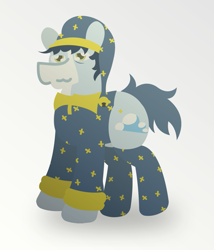 Size: 1283x1500 | Tagged: safe, artist:epsipeppower, oc, oc only, oc:bedhead, pony, clothes, cute, simple background, solo, tired, white background