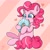 Size: 2000x2000 | Tagged: safe, artist:galaxy swirl, pinkie pie, earth pony, pony, g4, cute, diapinkes, donut, food, heart, high res, nom, solo