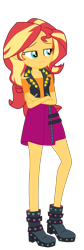 Size: 1900x5676 | Tagged: safe, artist:gmaplay, sunset shimmer, human, equestria girls, g4, my little pony equestria girls: better together, boots, clothes, cute, female, legs, shimmerbetes, shoes, simple background, skirt, solo, transparent background