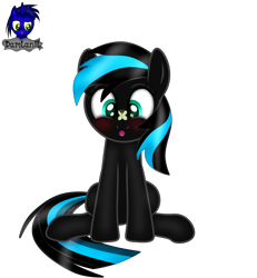 Size: 3840x4154 | Tagged: safe, artist:damlanil, oc, oc:nightlight aura, butterfly, pegasus, pony, blushing, butt, commission, derp, female, front view, mare, show accurate, simple background, sitting, solo, transparent background, vector, wings