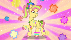 Size: 3072x1727 | Tagged: safe, screencap, posey bloom, earth pony, pony, bridlewoodstock (tell your tale), g5, my little pony: tell your tale, spoiler:g5, spoiler:my little pony: tell your tale, spoiler:tyts01e55, :o, female, mare, open mouth, solo