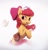 Size: 3913x4096 | Tagged: safe, artist:inkhooves, apple bloom, butterfly, earth pony, pony, g4, adorabloom, bag, cute, female, filly, floral head wreath, flower, flower in hair, foal, saddle bag, simple background, solo, white background