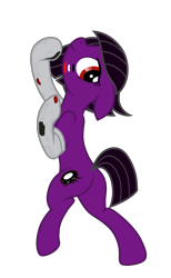 Size: 3370x5460 | Tagged: safe, artist:equestria secret guard, oc, oc only, oc:林官财子, earth pony, pony, butt, clothes, earth pony oc, female, jewelry, looking at you, mare, plot, pole dancing, sexy, simple background, socks, solo, transparent background
