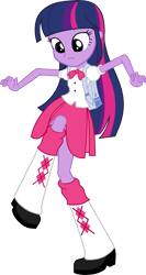 Size: 1896x3558 | Tagged: safe, artist:lovablerobot, color edit, edit, vector edit, twilight sparkle, human, equestria girls, g4, my little pony equestria girls, alternate clothes, backpack, bag, boots, button-up shirt, clothes, colored, female, high res, kneesocks, pleated skirt, scrunchy face, shirt, shoes, short sleeves, simple background, skin color edit, skirt, socks, solo, transparent background, vector, walking