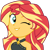 Size: 500x500 | Tagged: safe, artist:the smiling pony, derpibooru exclusive, sunset shimmer, human, derpibooru, equestria girls, g4, .svg available, adorasexy, bare shoulders, clothes, cute, derpibooru badge, looking at you, meta, one eye closed, sexy, simple background, sleeveless, smiling, smiling at you, solo, svg, swimsuit, transparent background, vector, wink, winking at you