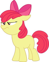 Size: 6000x7627 | Tagged: safe, artist:the-intelligentleman, apple bloom, earth pony, pony, g4, absurd resolution, simple background, solo, transparent background, vector