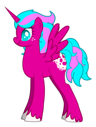 Size: 1218x1599 | Tagged: safe, artist:darkaudi1728, oc, oc only, alicorn, pony, alicorn oc, eyelashes, female, freckles, horn, mare, simple background, smiling, solo, transparent background, wings