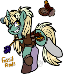 Size: 1394x1629 | Tagged: safe, artist:sexygoatgod, oc, oc only, oc:fossil finds, pony, unicorn, adoptable, female, magical lesbian spawn, offspring, parent:derpy hooves, parent:lyra heartstrings, parents:lyraderp, simple background, solo, transparent background