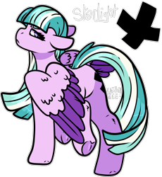 Size: 1446x1570 | Tagged: safe, artist:sexygoatgod, starlight glimmer, oc, oc only, oc:starlight, pegasus, pony, g4, adoptable, alternate universe, female, simple background, solo, transparent background