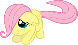 Size: 5148x3000 | Tagged: safe, artist:isaacmorris, fluttershy, pegasus, pony, g4, cute, daaaaaaaaaaaw, female, filly, filly fluttershy, shyabetes, simple background, solo, transparent background, younger