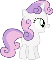 Size: 4000x4544 | Tagged: safe, artist:isaacmorris, sweetie belle, pony, unicorn, g4, female, filly, foal, simple background, solo, transparent background