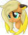 Size: 758x947 | Tagged: safe, artist:pure-blue-heart, oc, oc only, oc:sparky, earth pony, pony, base used, black and yellow, chest fluff, commission, ear fluff, ears back, earth pony oc, female, green eyes, mare, simple background, solo, transparent background