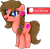 Size: 1836x1804 | Tagged: safe, artist:pure-blue-heart, oc, oc:heartstrung, earth pony, pony, braid, brown mane, earth pony oc, hairclip, heart, heterochromia, patreon, patreon reward, simple background, smiling, solo, transparent background