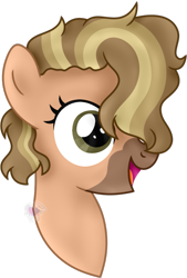 Size: 651x962 | Tagged: safe, artist:pure-blue-heart, oc, oc only, earth pony, pony, brown eyes, bust, earth pony oc, female, filly, foal, open mouth, portrait, raffle prize, simple background, smiling, transparent background