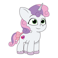 Size: 1200x1200 | Tagged: safe, artist:prixy05, sweetie belle, pony, unicorn, g4, g5, my little pony: tell your tale, female, filly, foal, g4 to g5, generation leap, simple background, solo, transparent background, vector